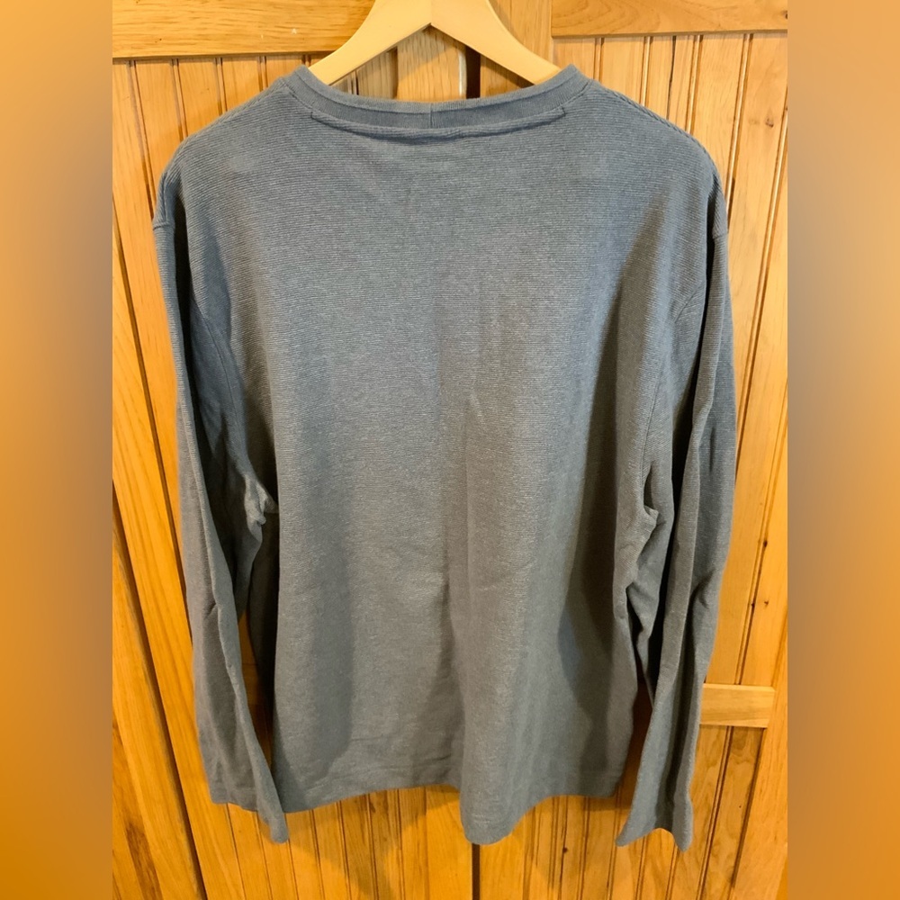 Van Heusen Men's Charcoal Long Sleeve Tee - Picture 3 of 3